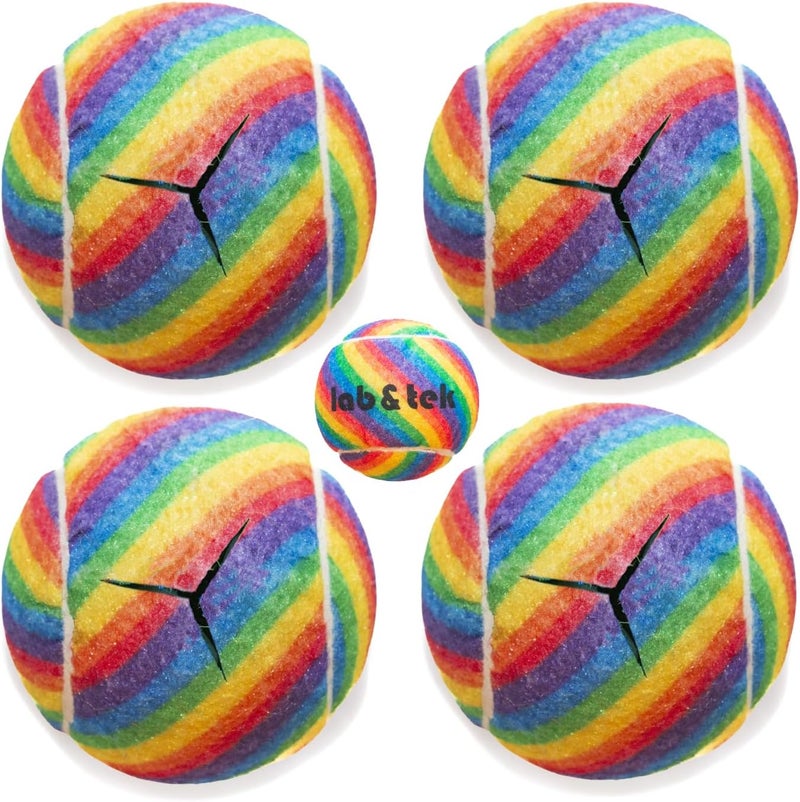 Labtek Ultra-Thick & Extra-Durable Precut Tennis Balls Pack | Pro Glide Kit for Walkers, Chairs, Furniture Feet, Desks, and Table Legs | Enhances Mobility & Protects Floors - Image 1